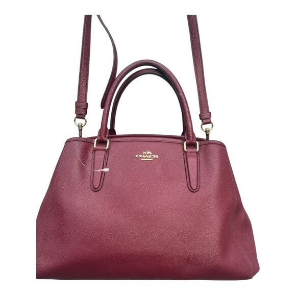 Coach Margot Carryall Crossgrain Leather Satchel Crossbody Bag no bag charm - Picture 6 of 11